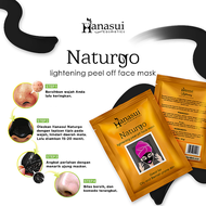 1BOX Masker Hanasui Naturgo 10 Sachet - Masker Lumpur Hanasui - Masker Naturgo - 1 Box - Masker Komedo - 10 sachet - Maker Hitam  - Ken Herbal