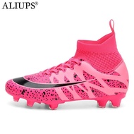 ALIUPS Size 31-48 Women Men Soccer Shoes Sneakers Cleats Professional Football Boots Kids Futsal Football Shoes for Boys Girl