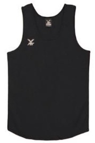 FBT MENS SINGLET PLAIN #637 (BLACK)