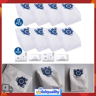 [JDZH] 12x Vacuum Cleaner Bags For For For For For Miele FJM Hyclean 3D GN C2 C3 S5 S8 S5211 S5210