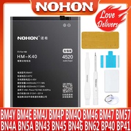 NOHON Battery For Xiaomi Mi POCO F3 F2 Pro F1 X3 NFC M3 POCOPHONE Redmi K40 K30 K20 Pro 3S 4X Repla