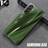 HP Casing SAMSUNG A36 Softcase SAMSUNG A36 Case Glossy Casing Shiny Glass Protector Mobile Phone Acc