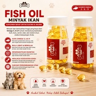 Fish Oil cat dog softgel VITAMIN BULU SALMON OIL Fish OIL