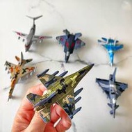 6pcs Fighter Jet Airplane Model Toys, Children's Inertial Sliding Toys, Home Decor Display Collectio
