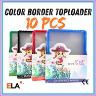 35PT Colored Border Toploader Sleeves 10PCS – 35PT Premium Card Protectors