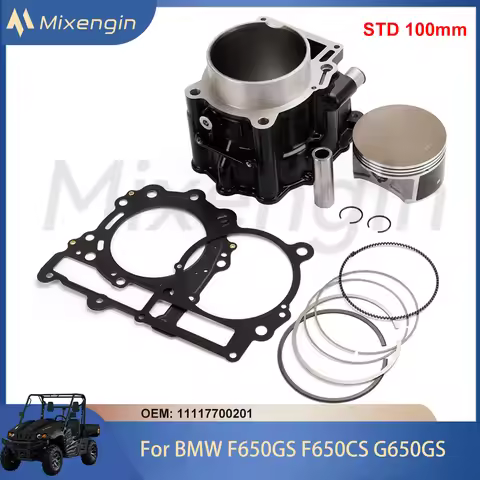 STD 100mm 650cc Motorcycle cylinder piston gasket kit for 98-16 BMW F650GS F650CS G650GS G650 Xcount