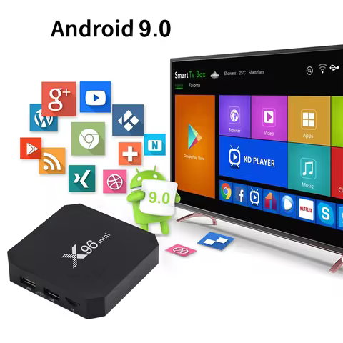 2026 X96 Mini Smart Tv Box 8GB Android 9.0 TV Stick S905W Quad Core 4G WiFi 4K UHD HDR 10 Multimedia
