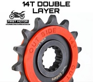 DOUBLE LAYER SILENT SPROCKET SET CFMOTO 450NK 450SR 450MT 450CLC / 450 NK 450 SR 450 MT 450CL-C