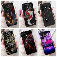 ITEL A50 A50C A667L A669L New Fashion Dragon Spider Style Casing ItelA50 ItelA50C Black Silicone Sof