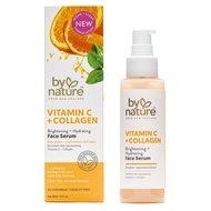 By Nature Vitamin C + Collagen Face Serum - Restore and Energize Tired Skin with Brightening Vitamin