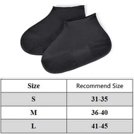1 Pair Latex Rain Boots Reusable Silicone Waterproof Shoe Cover Non-slip Rubber Rain Boots Overshoes Shoe Accessories Wholesale