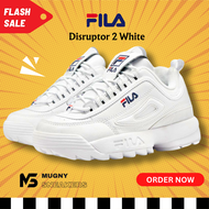 FILA Disruptor 2 white  รองเท้าผ้าใบฟิลา สีขาว เพิ่มความสูง