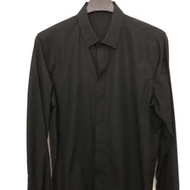 全新真品 KRIS VAN ASSCHE 黑色襯衫 隱藏鈕扣設計 46 DIOR總監個人品牌