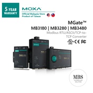 MOXA MGate MB3180 | Industrial Modbus RTU/ASCII -to-TCP Converter  | UL CE FCC