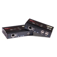 4k HDMI KVM USB Extender,KVM Over IP Support Gigabit POE Network Switch up to 383ft Cat6 to HDMI Rec