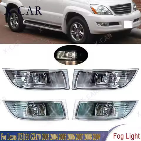 Car Front Bumper Fog Light Lamp For Lexus UZJ120 GX470 2003 2004 2005 2006 2007 2008 2009 Foglamp Fo