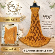 Code 5198 - Cord Lace Brocade Panel Fabric - Grade B - Length 2.7 m Width 1.5 m - Material for weddi