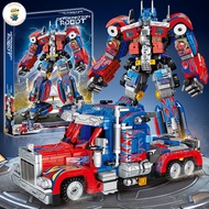 Đồ Chơi Lắp Ráp Kiểu Lego Mô Hình Robot Transformers Đại Chiến Optimus Prime Và Bumblebee Với 800+PC