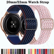 Samsung Galaxy Watch 3/4/5/ Strap 20mm/22mm Soft Nylon Loop Braided Starp For Samsung Galaxy watch 3 41mm 45mm Band Wave Bracelet Samsung Galaxy Watch 5/4/3/active 2/Gear S3/Amazfit GTS S