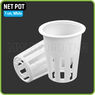 Hydroponic Net Pot - Hydroponic Net Pot, 7 cm, White