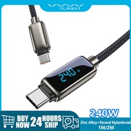 Vyvylabs Type C to Type C Cable Data Wire Cord 240W Fast Charging Charger USB C to USB C Digital Dis