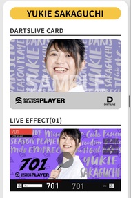 DARTSLIVE 飛鏢卡 - YUKIE SAKAGUCHI