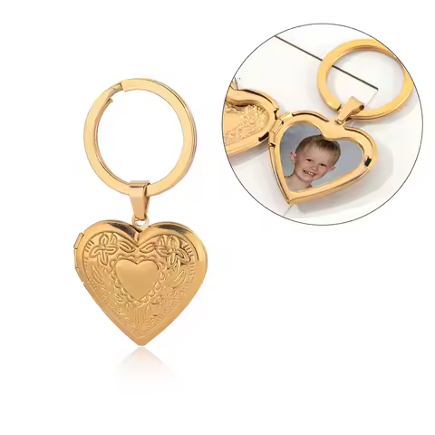 Customized Memory Pendant with Photo Locket Keychain For Family Love Personalized Souvenir Gifts for