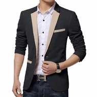 Trendy Men's Slimfit Cream Matrix Blazer - Modern Men's Casual Blazer / Men's Blazer