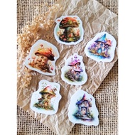 La Felicia Sticker Mushroom House Scrapbook Deco Journal Kit Projects
