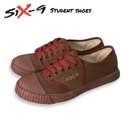 Six9 Canvas Student/Working Shoes Brown Natural Rubber sole