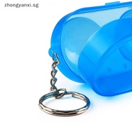 Zhongyanxi Plastic 2 Ping-pong Balls Storage Box  Storage Case With Key Chain For Sport Training Accessories SG