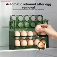 [ANSOUL] Refrigerator Side Door Egg Holder 30 Eggs Safe Plastic Storage Container Auto