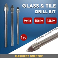 9mm-12mm Glass & Tile Drill Bit Tungsten Carbide Drill Bit Spear Point Glass Drill Bit Drill Mata Dr