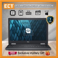 [Clearance] Dell Precision 7530 Workstation (i7-8850H 4.30Ghz,512GB SSD,16GB,AMD Pro WX 4150-4GB D5,