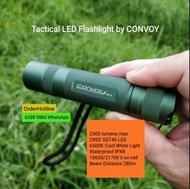 軍綠色戰術電筒 Green Convoy S21A Tactical LED Flashlight .