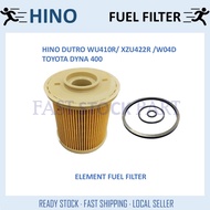 1PC ELEMENT FUEL FILTER 23304-78110 - HINO XZU 422R W04D / TOYOTA DYNA 400