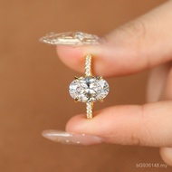 European American Moissanite White Moissanite 4.5ct Ring Hot-selling Cross-border S925 Silver Egg-Sh