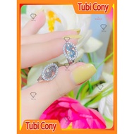 Women's earrings shaped like B1646-75-white- Tubi Cony with high quality CZ