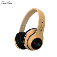 ST-L63 Foldable Wireless Bluetooth-compatible 50 Stereo Headset with Microphone LED Light