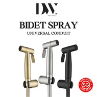 [SG Seller] 304 Stainless Steel Toilet Bidet Spray Set - Sprayer Head, Holder, Valve &amp; Hose