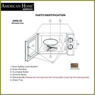 ✈ ☑ ㍿ American Home AMW-25 Microwave Oven 20L