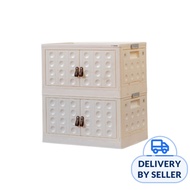 Citylife 73L Foldable Storage Cabinet (White 1Pcs)
