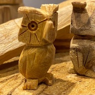 秘魯聖木貓頭鷹雕像 原住民人手製作 印加聖木吉祥物