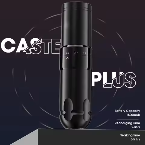 EZ Caster PLUS Wireless Cartridge Tattoo Machine Pen LED Digital Display Endurance Battery Power 150