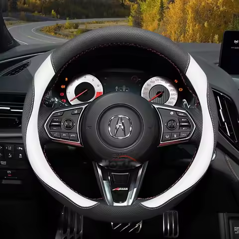 Leather Car Steering Wheel Cover for Acura Acura TSX MDX RSX TL TLX Integra RL NSX Accessories