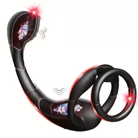 Scorpion Vibration Lock Ring Anal Opening Prostate Massager Magnetic Suction Charging Strong Earthqu