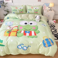Sanrio My Melody Bedding Set Cartoon Washed Cotton Duvet Cover Bed Sheet Student Dormitory Single Be