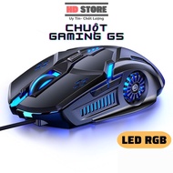 Chuột Game Thủ Có Dây YINOIAO G5 LED RGB đổi màu 3200DPI