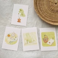 綠繡眼 童趣景色 明信片 67