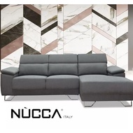 Nucca N6237 August L Shape Sofa[Can Choose Casa leather or Water Resistance Fabric][Delivery in West Malaysia only]